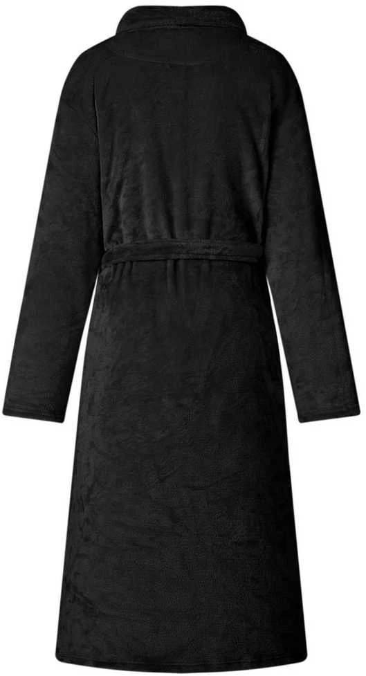 Chalatas be gobtuvo Juoda xl Flanelė