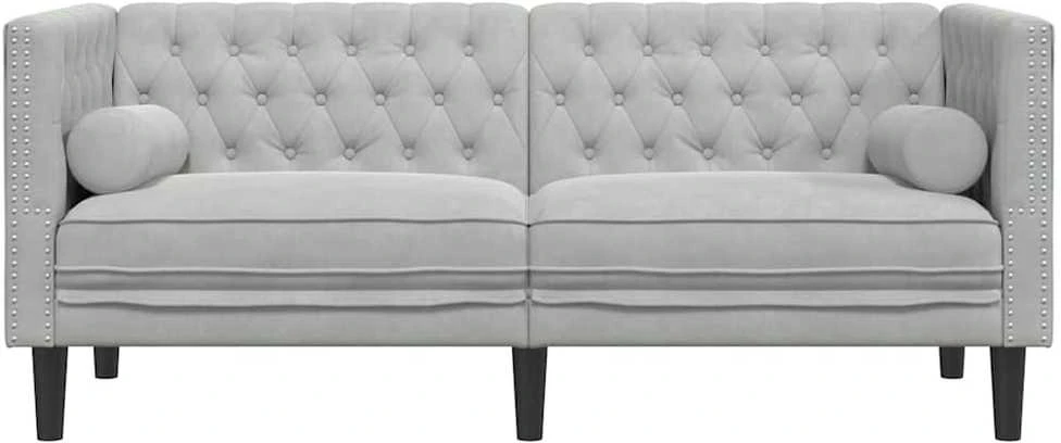 Sofa Šviesiai pilka 174 x 74,5 x 70,5 cm Aksomas