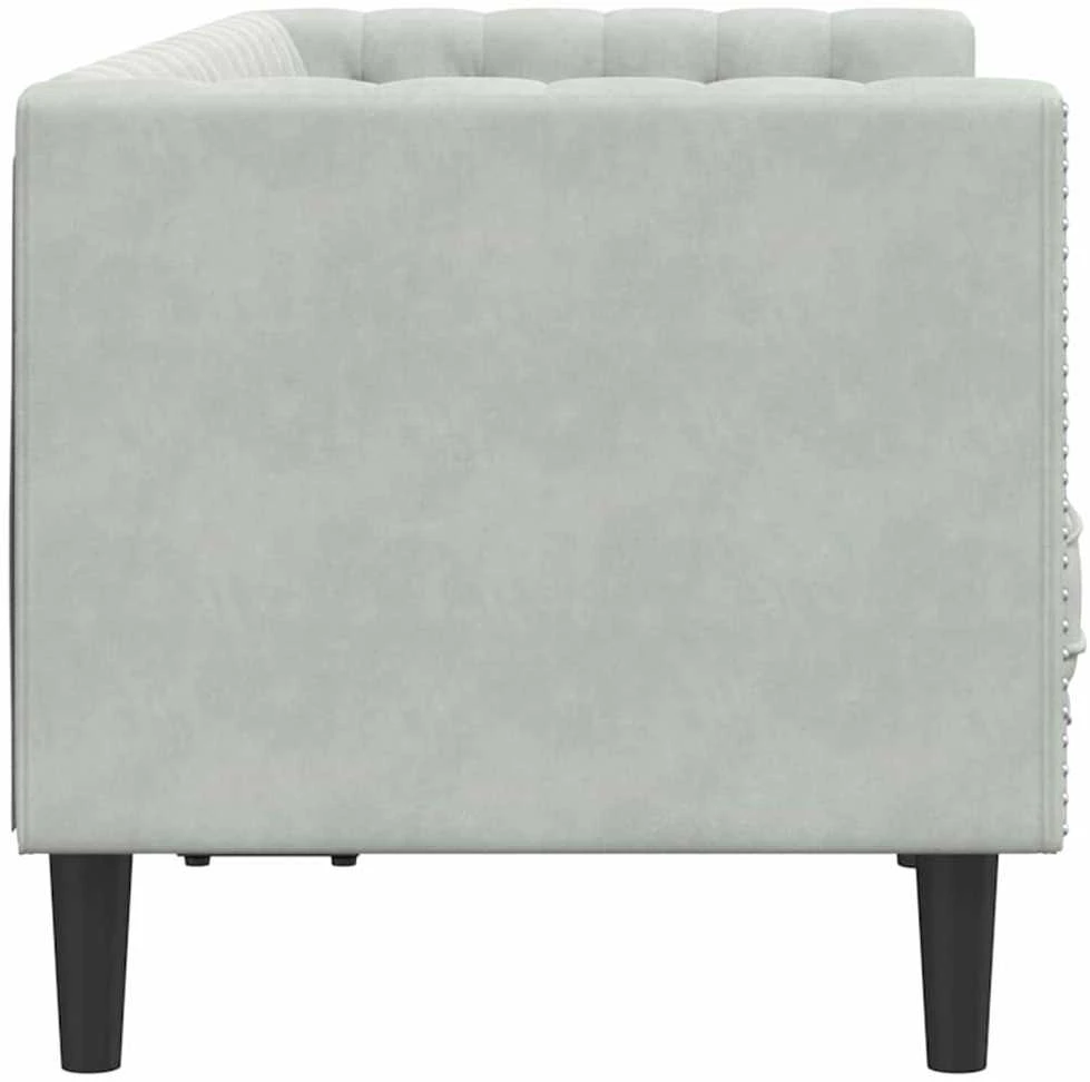 Sofa Šviesiai pilka 174 x 74,5 x 70,5 cm Aksomas