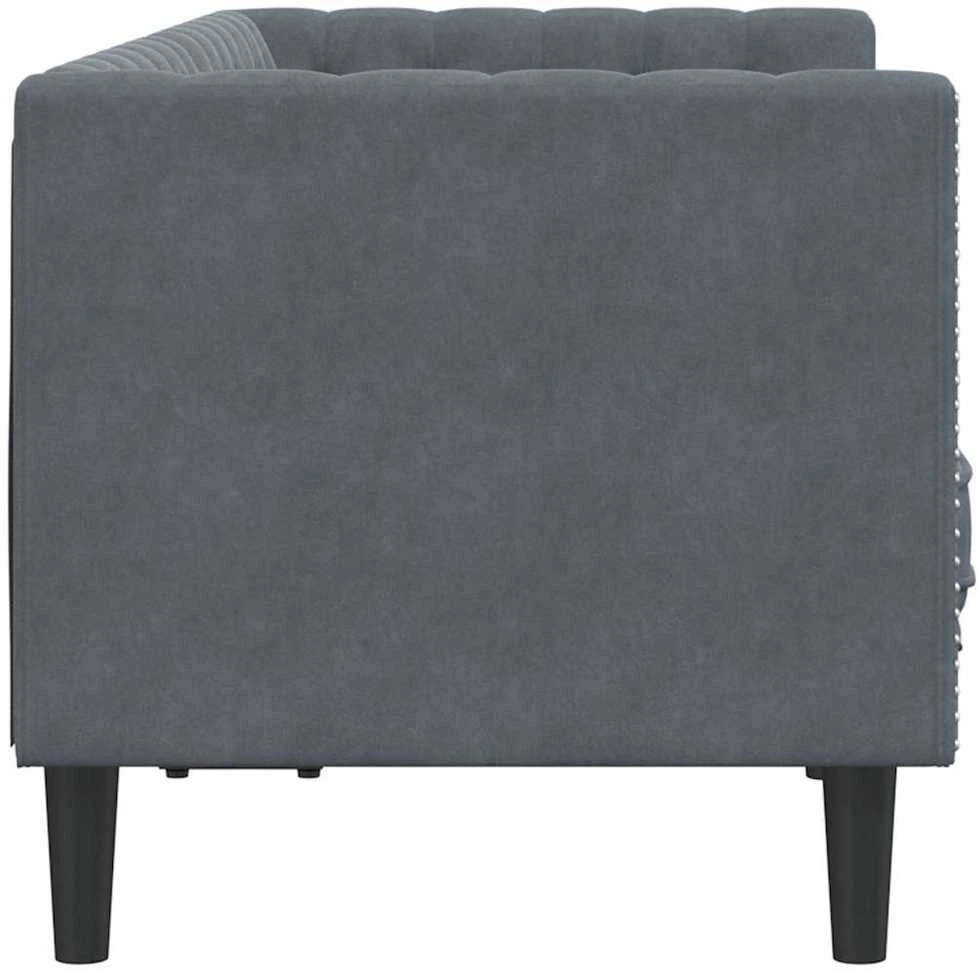 Sofa Tamsiai pilka 174 x 74,5 x 70,5 cm Aksomas