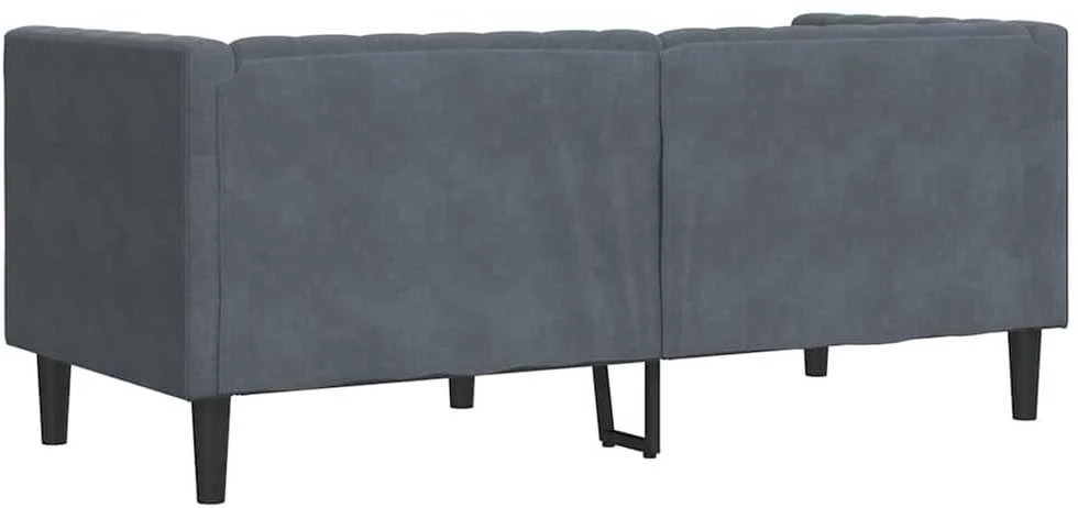 Sofa Tamsiai pilka 174 x 74,5 x 70,5 cm Aksomas