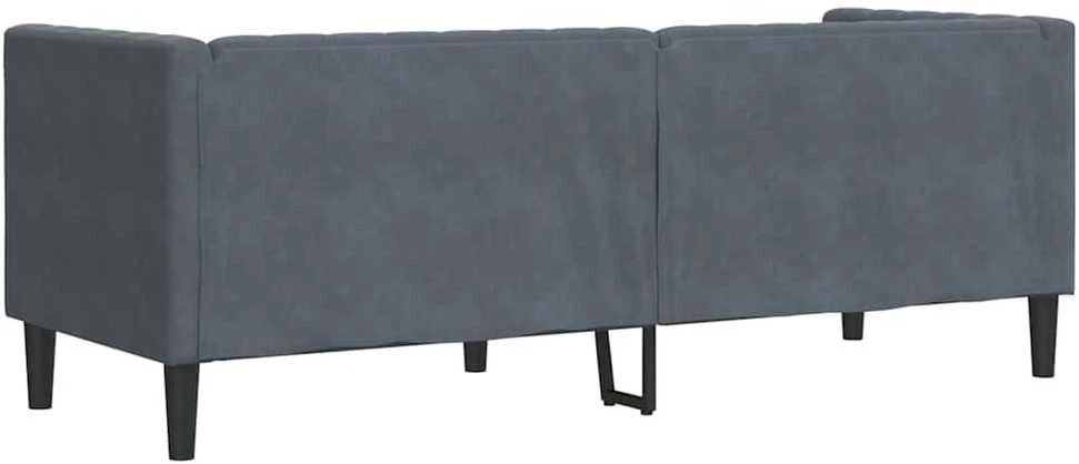 Sofa Tamsiai pilka 194 x 74,5 x 70,5 cm Aksomas