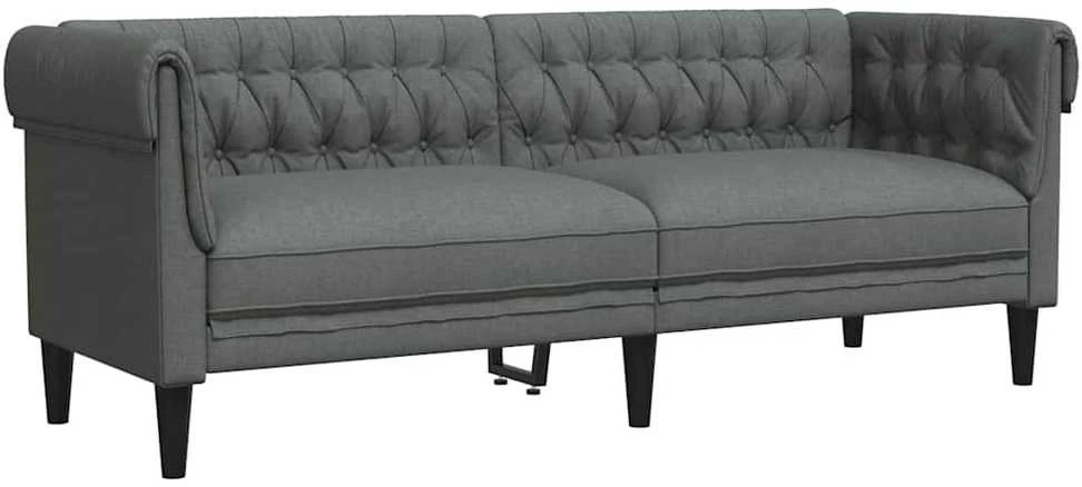 Sofa Tamsiai pilka 201,5 x 74,5 x 74,5 cm Poliesteris