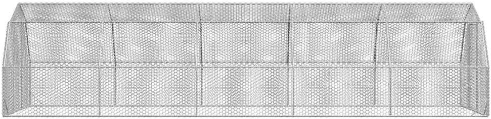 Chicken Run 2,5x10x2,25 m cinkuotas plienas