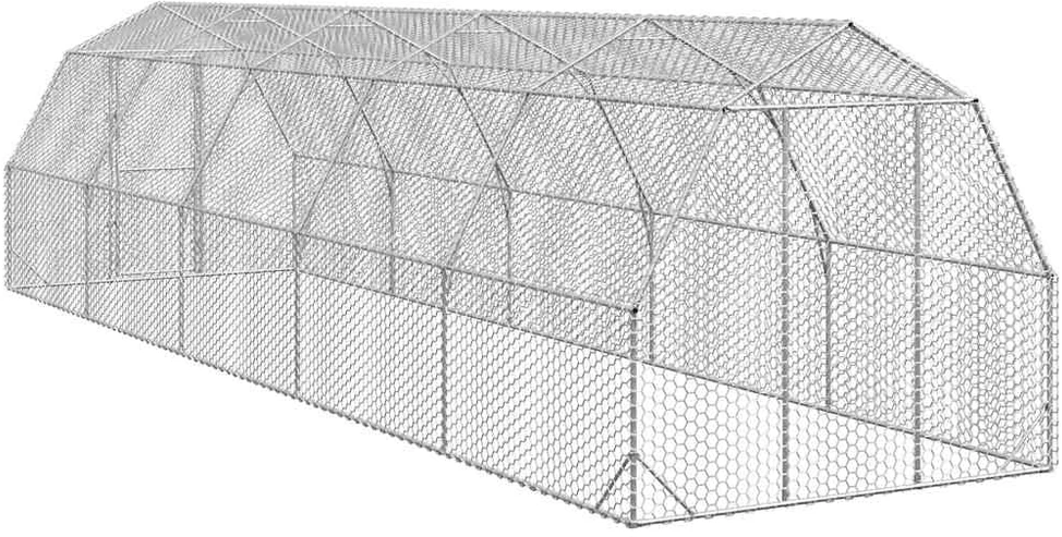 Chicken Run 2,5x10x2,25 m cinkuotas plienas