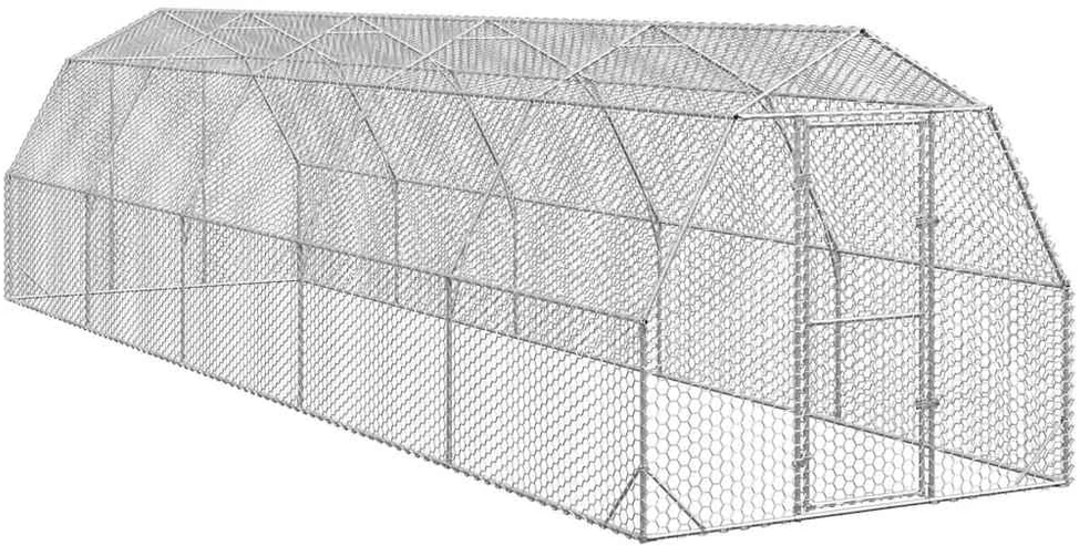 Chicken Run 2,5x10x2,25 m cinkuotas plienas