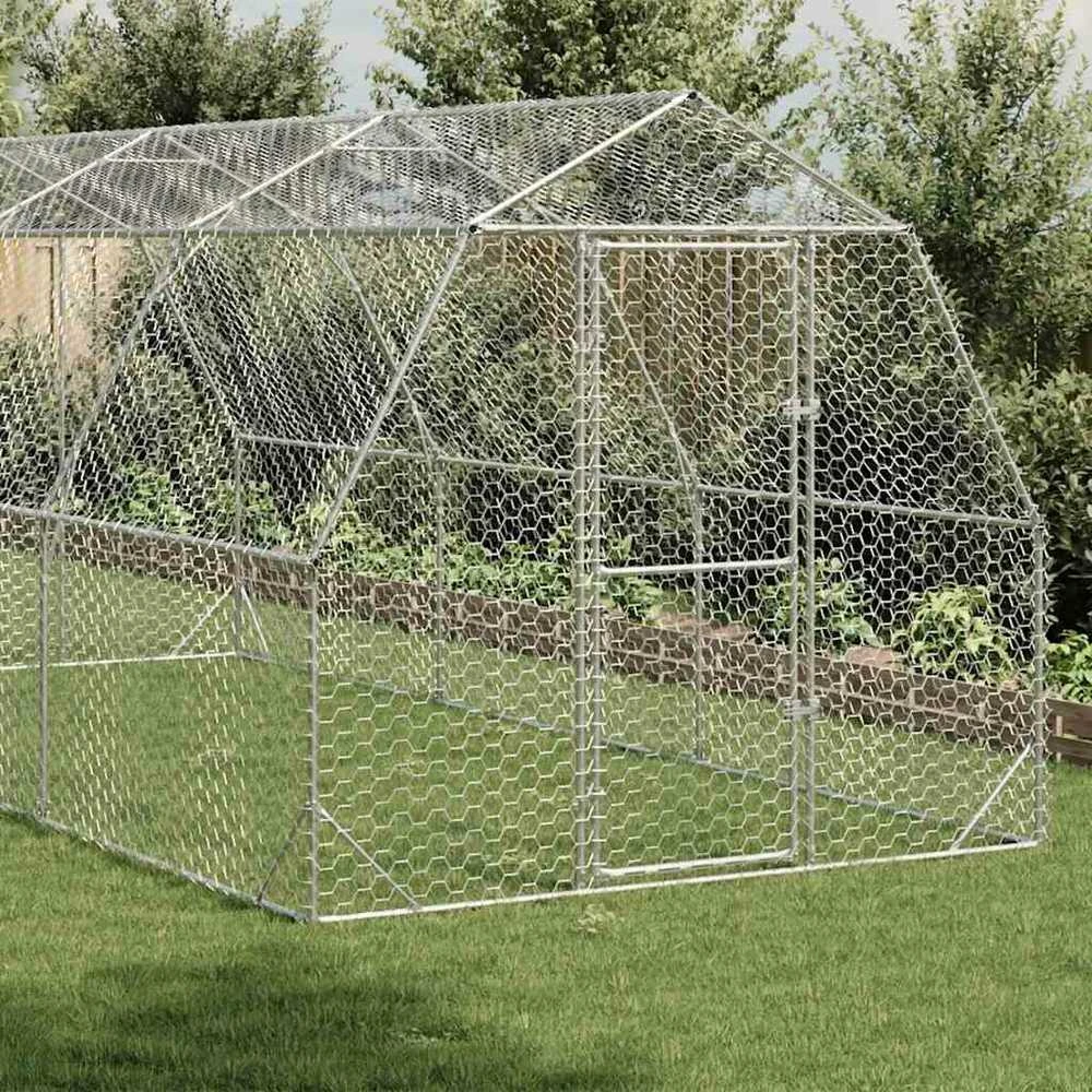 Chicken Run 2,5x6x2,25 m cinkuotas plienas