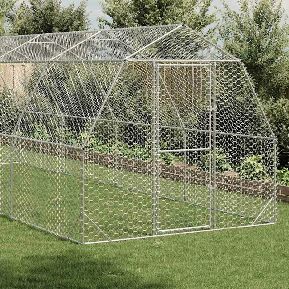 Chicken Run 2,5x8x2,25 m cinkuotas plienas