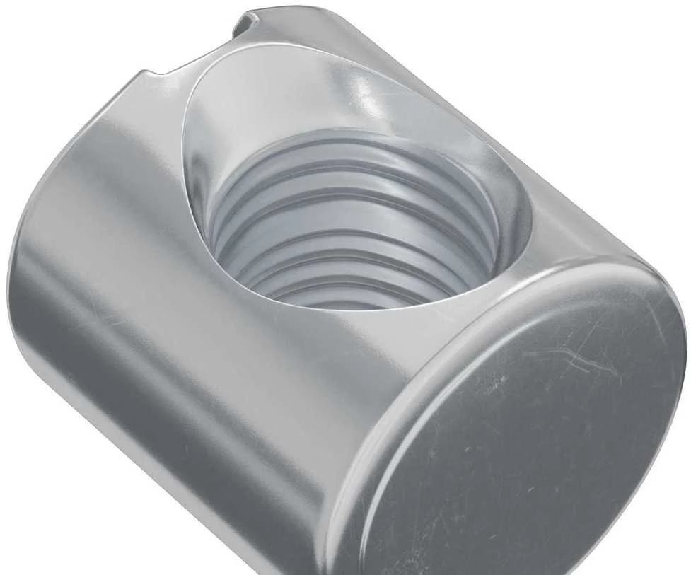 Cilindrinės veržlės 2 vnt. Sidabrinė M6 x 12 mm Metalas