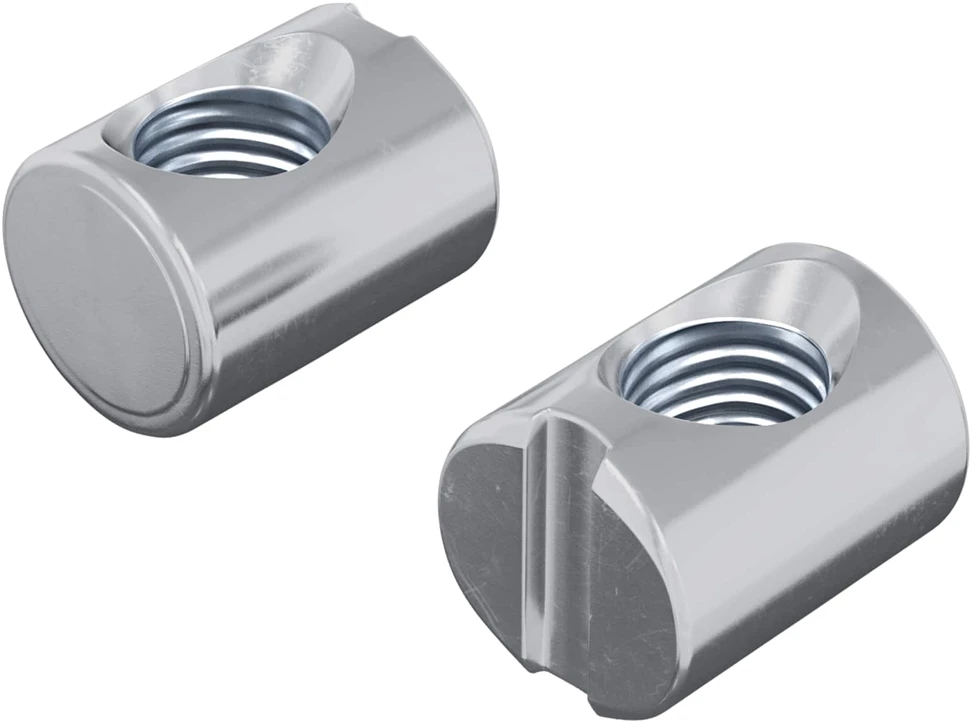 Cilindrinės veržlės M6 x 12,7 mm (sriegio skersmuo x L) Plyšinė