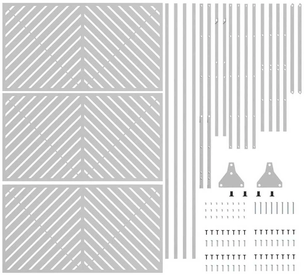 Privatumo žaliuzės 100 x 50 x 180 cm Galvanizuotas plienas
