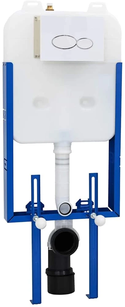 Cisternos rėmas su saugykla Balta 50 x 8 x 131 cm Plienas