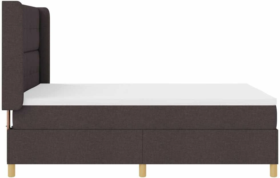Kiemas lova su LED juostelėmis Ruda 140 x 190 cm audinys
