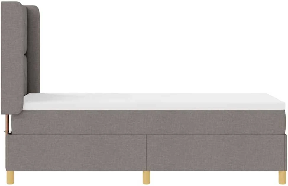 Kiemas lova su LED juostelėmis Tortora 80 x 200 cm audinys