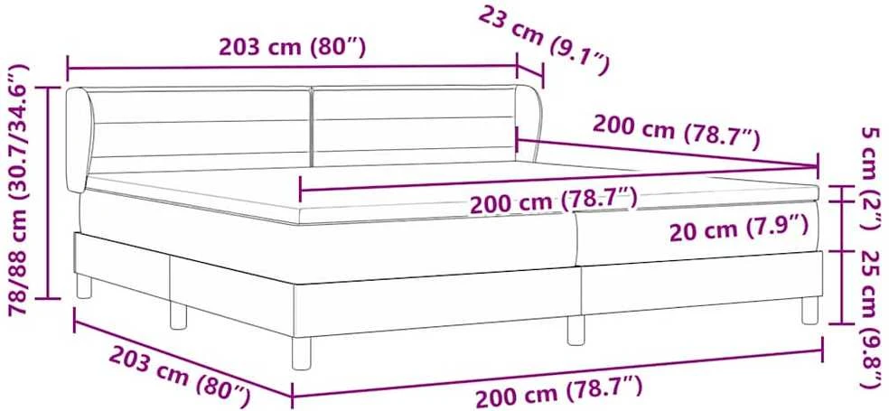 Kiemas lova su galvūgalio Kreminė 200 x 200 cm audinys