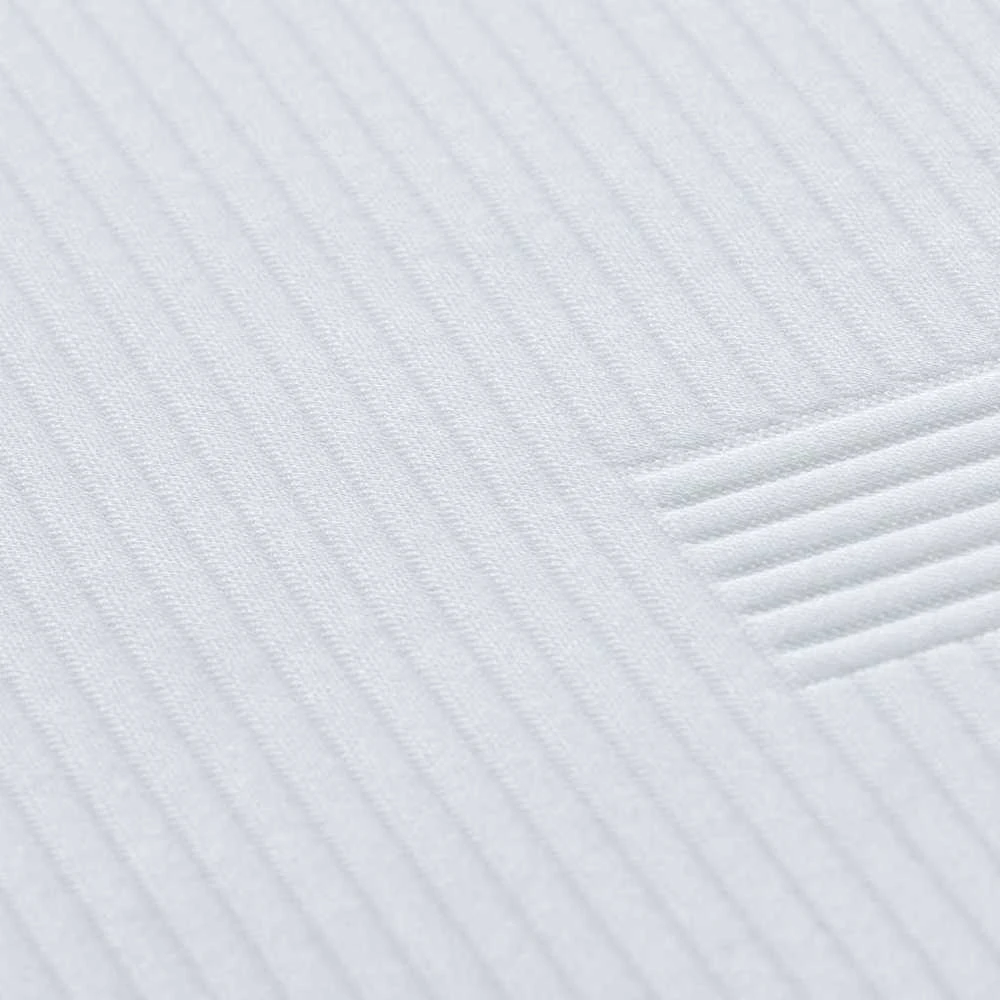 Čiužinys Čiužinio papildymas 80 x 200 cm storio Žakardinis audinys Balta