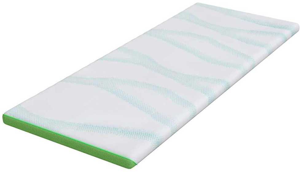 Čiužinys Čiužinio papildymas Balta ir žalia 70 x 200 cm Žakardo audinys