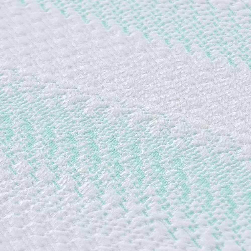 Čiužinys Čiužinio papildymas Balta ir žalia 70 x 200 cm Žakardo audinys