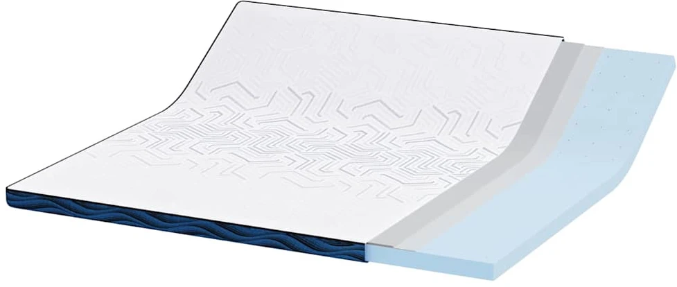 Čiužinio papildymas 200 x 200 cm storio Žakardinis audinys