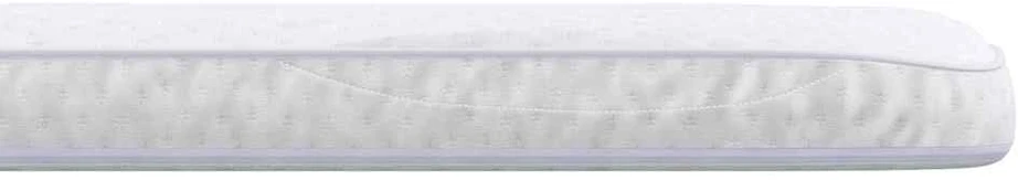 Čiužinio papildymas 90 x 200 cm storio Megztas audinys Balta