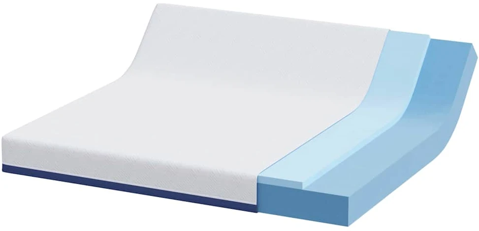 Čiužinys Balta ir mėlyna 200 x 200 cm Žakardinis audinys