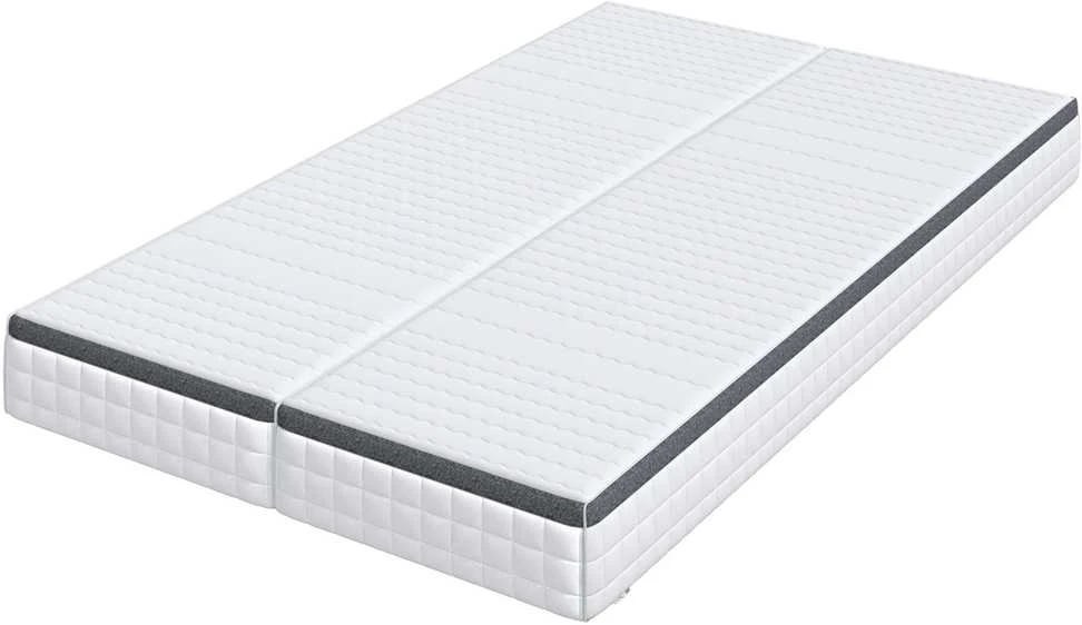 Čiužinys 2 vnt. Vidutinio minkštumo 60 x 200 cm Balta ir pilka