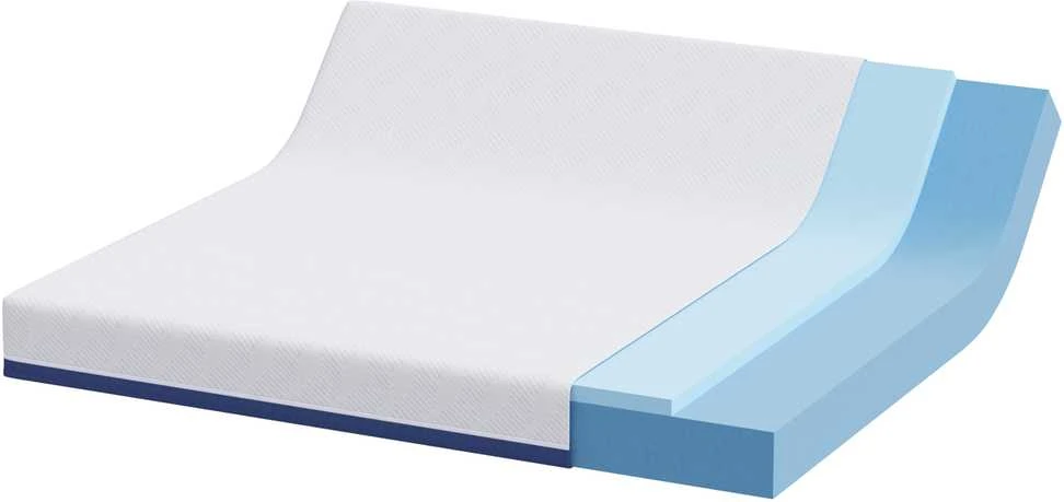 Čiužinys Balta ir mėlyna 200 x 200 cm Žakardinis audinys