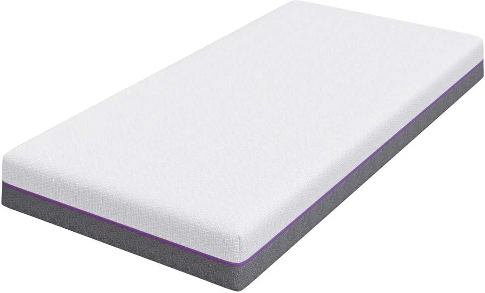 „Memory Foam“ čiužinys Vidutinis 90 x 190 cm Balta ir pilka