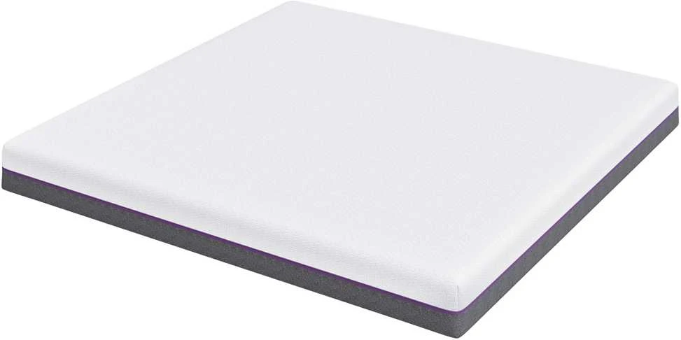 „Memory Foam“ čiužinys Vidutinis 200 x 200 cm Balta ir pilka