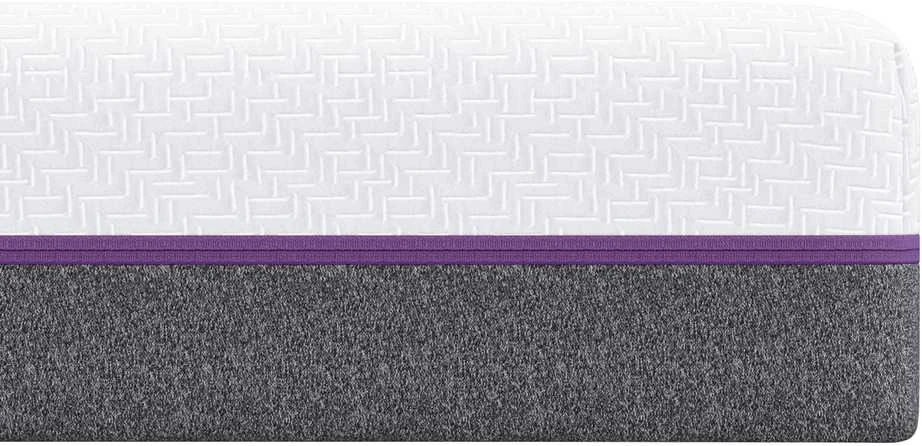 „Memory Foam“ čiužinys Vidutinis 90 x 190 cm Balta ir pilka