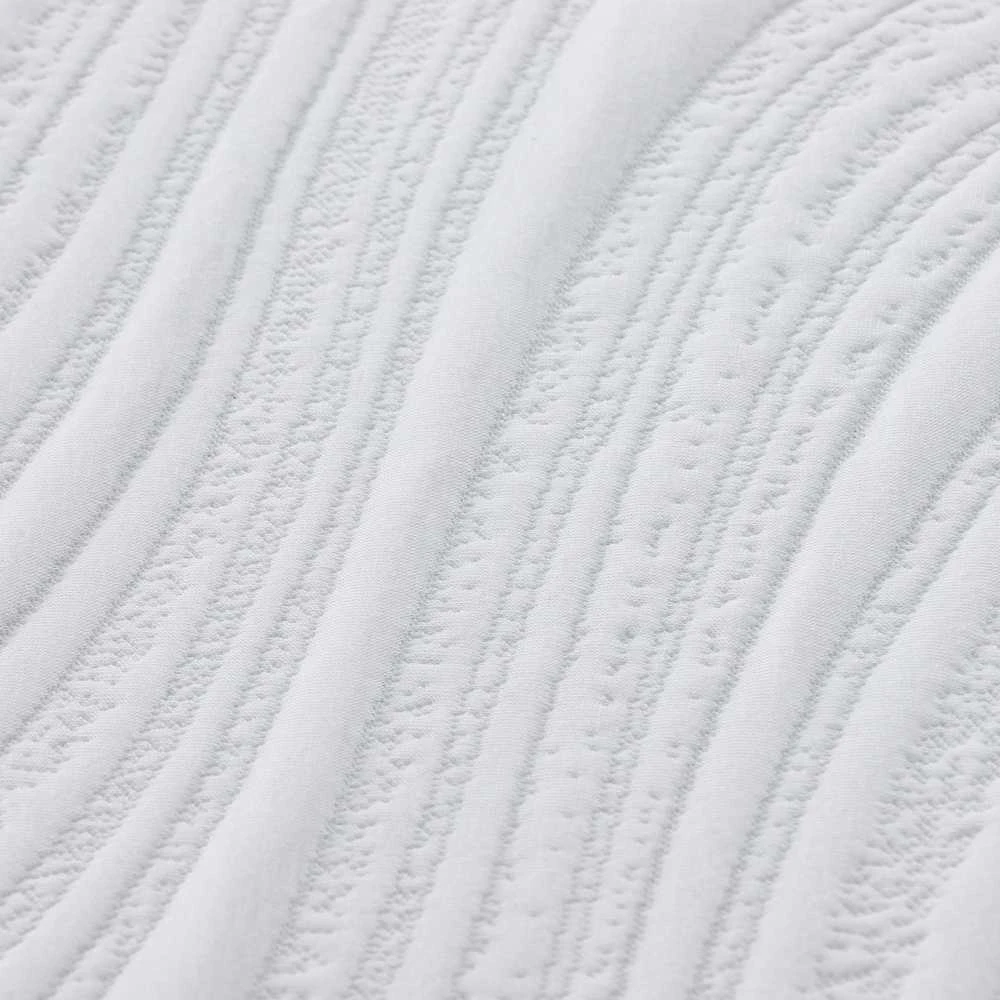 Čiužinys Balta ir pilka 100 x 200 cm Žakardinis audinys
