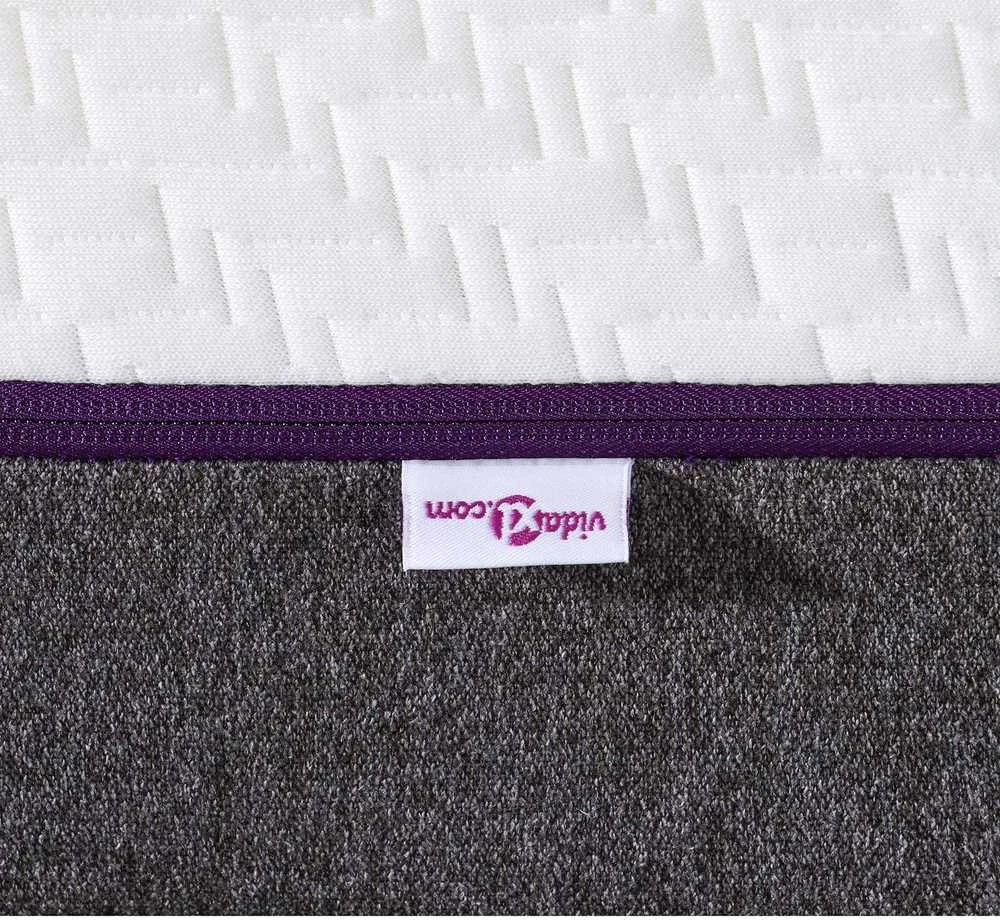 „Memory Foam“ čiužinys Vidutinis 100 x 200 cm Balta ir pilka