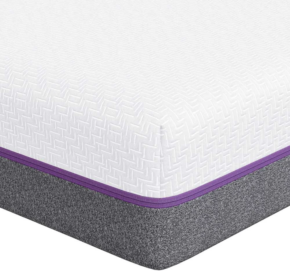 „Memory Foam“ čiužinys Vidutinis 100 x 200 cm Balta ir pilka