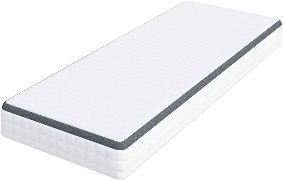 Čiužinys Vidutinio minkštumo 80 x 200 cm Balta ir pilka