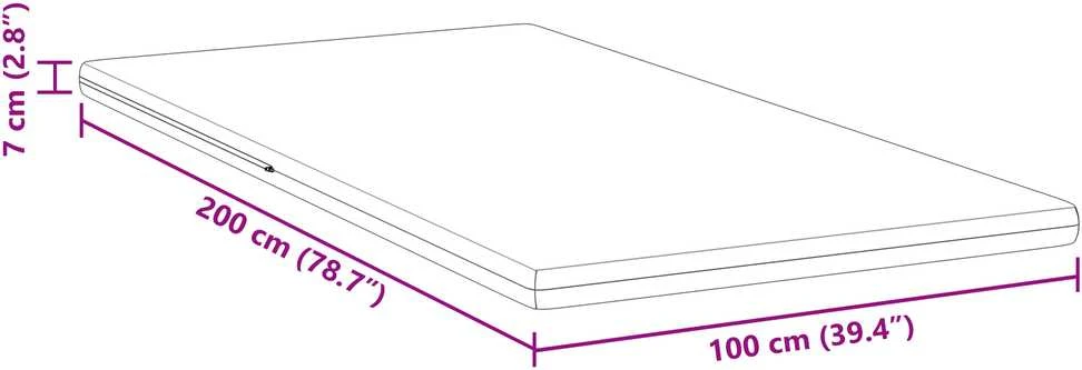 Čiužinys Čiužinio papildymas 100 x 200 cm storio Žakardinis audinys