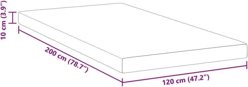 Čiužinys Miegamojo putų čiužinio užvalkalas 120 x 200 cm Thick Minkštas