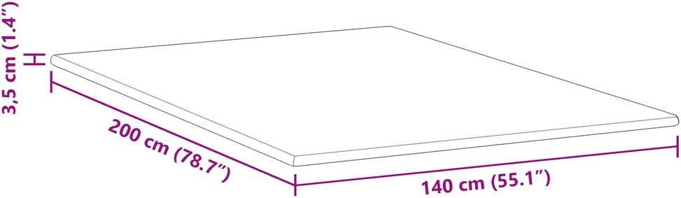 Čiužinys Miegamojo putų čiužinio užvalkalas 140 x 200 cm Thick Minkštas