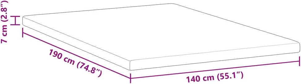 Čiužinys Miegamojo putų čiužinio užvalkalas 140 x 190 cm Thick Minkštas