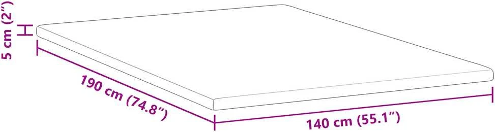 Čiužinys Miegamojo putų čiužinio užvalkalas 140 x 190 cm Thick Minkštas