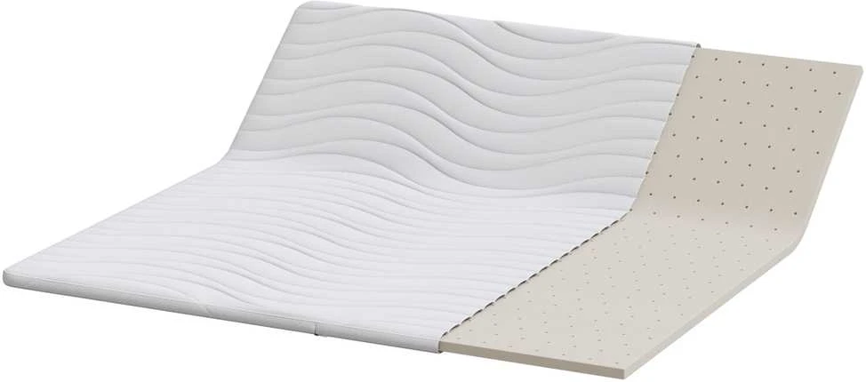 Čiužinys Čiužinio papildymas 200 x 200 cm storio Megztas audinys Balta