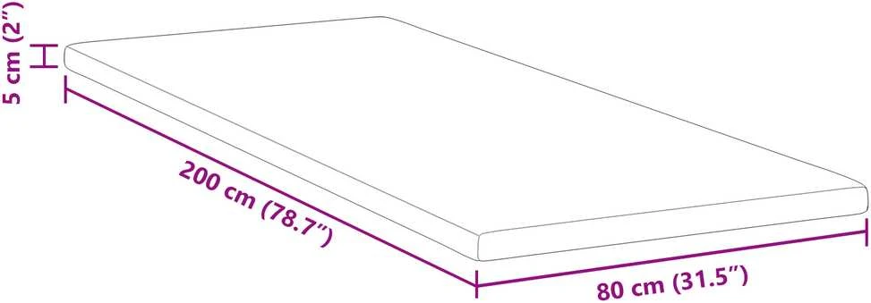 Čiužinys Miegamojo putų čiužinio užvalkalas 80 x 200 cm Thick Minkštas