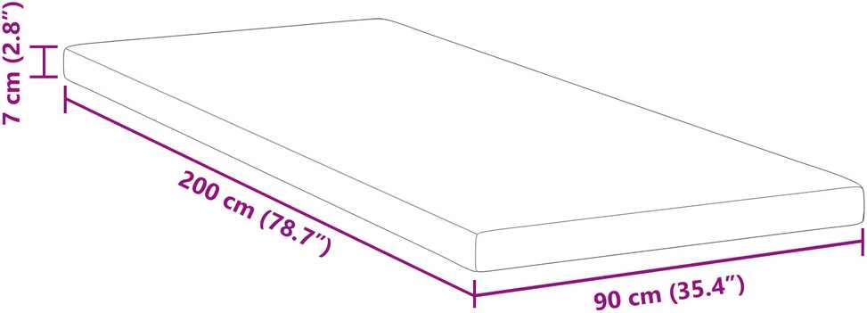 Čiužinys Miegamojo putų čiužinio užvalkalas 90 x 200 cm Thick Minkštas
