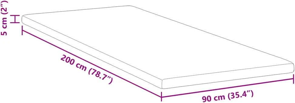 Čiužinys Miegamojo putų čiužinio užvalkalas 90 x 200 cm Thick Minkštas