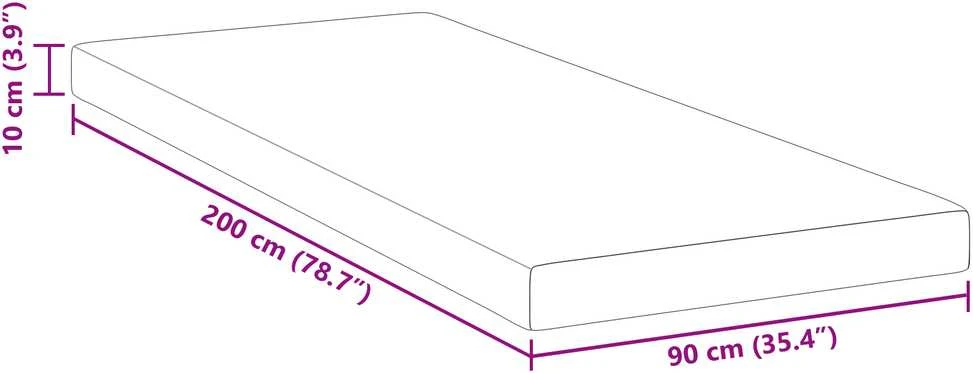 Čiužinys Miegamojo putų čiužinio užvalkalas 90 x 200 cm Thick Minkštas