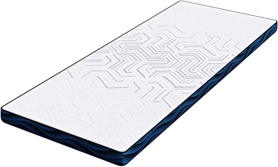 Čiužinys Čiužinio papildymas 80 x 200 cm storio Žakardinis audinys Balta
