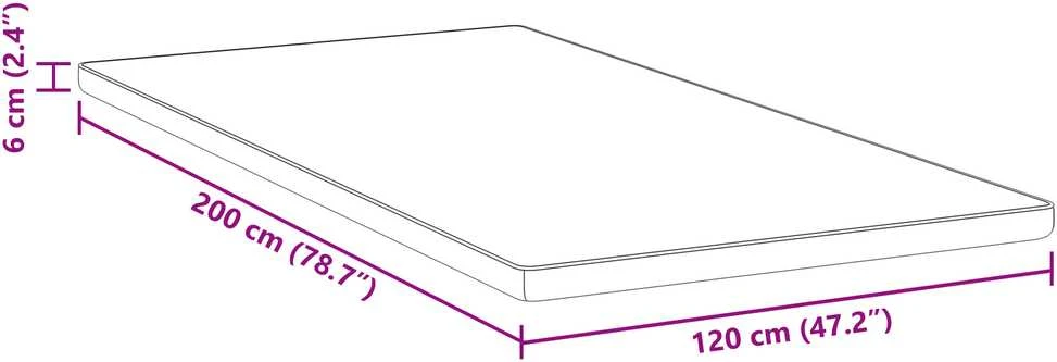 Čiužinys Čiužinio papildymas 120 x 200 cm storio Žakardinis audinys