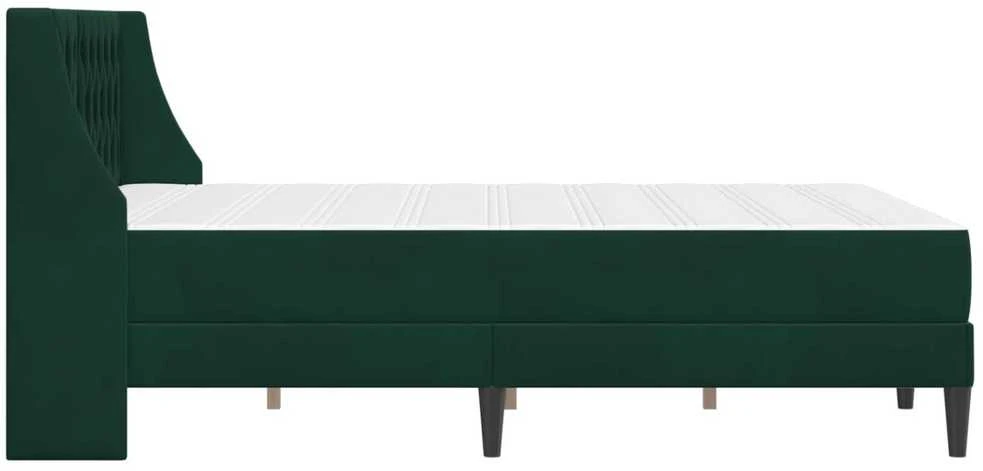Lovos rėmas su čiužiniu Tamsiai žalia 180 x 200 cm Aksomas