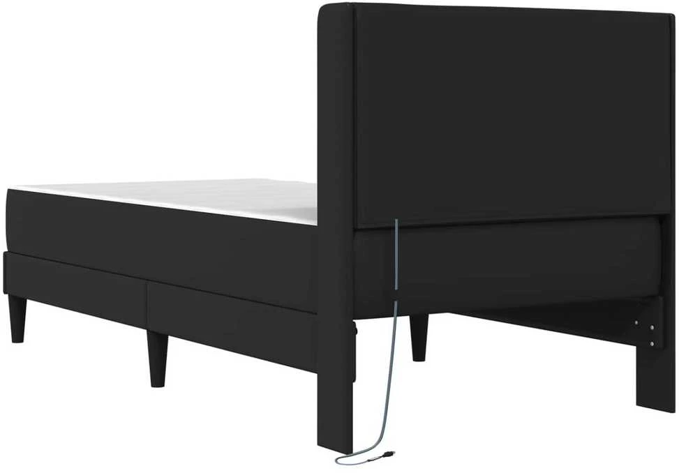 Čiužinys Lovos rėmas su čiužiniu Juoda 100 x 200 cm Dirbtinė oda
