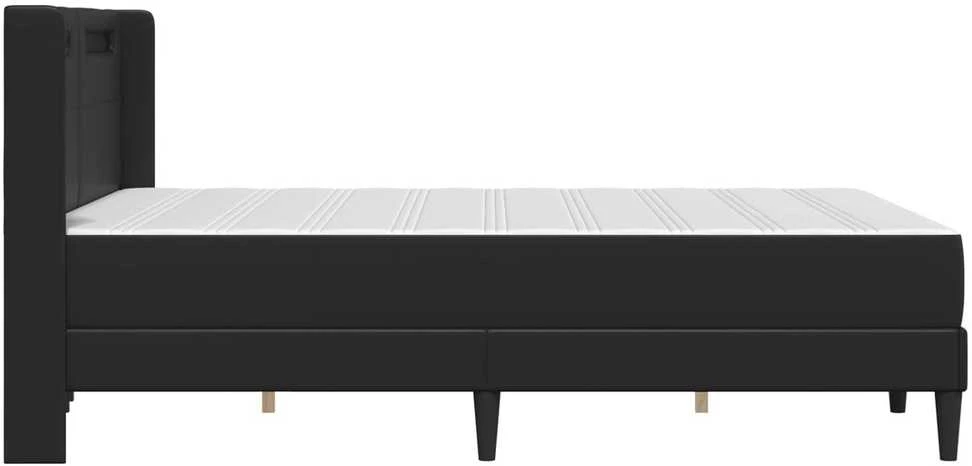 Čiužinys Lovos rėmas su čiužiniu Juoda 140 x 200 cm Dirbtinė oda