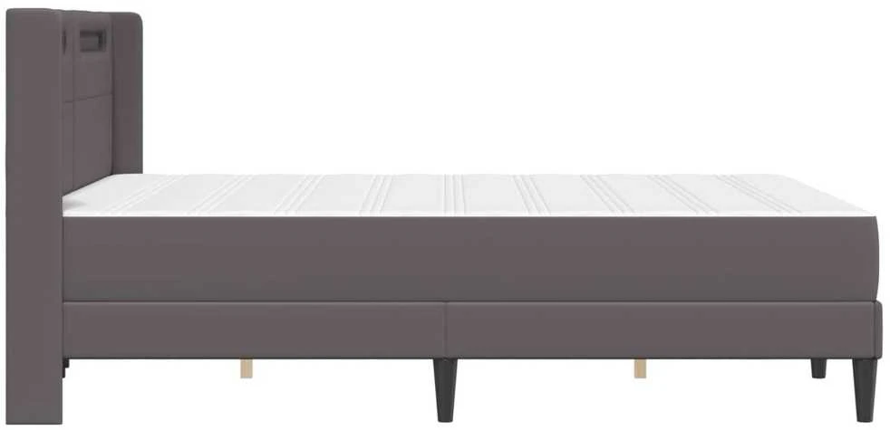Čiužinys Lovos rėmas su čiužiniu Pilka 120 x 200 cm Dirbtinė oda